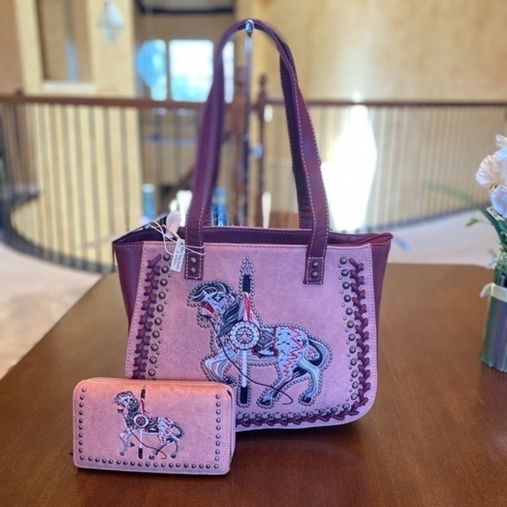 Montana west trail of painted ponies bag+wallet
